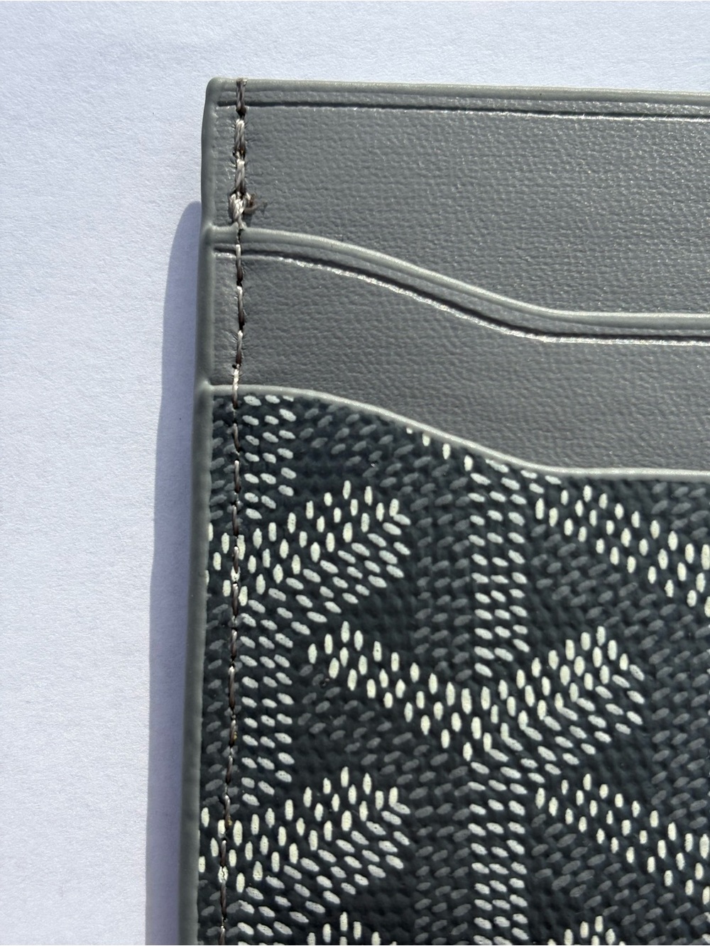 Goyard Gray and Black Goyardine Card Holder - Picture 8 of 10